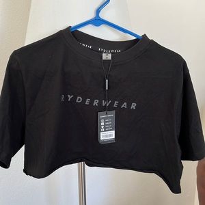 Ryderwear black crop top T-shirt